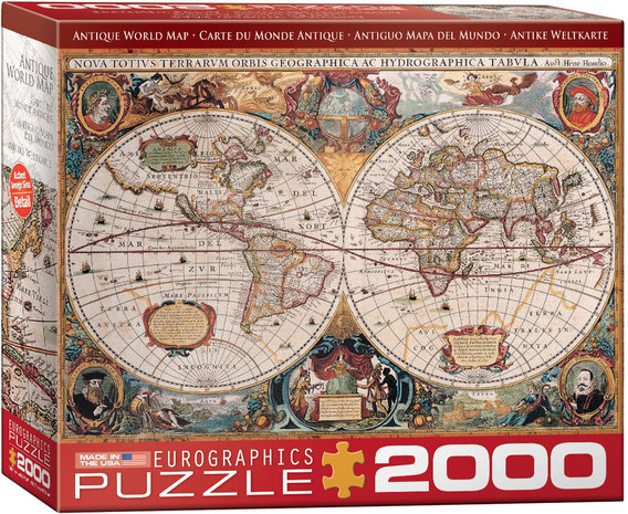 Antique World Map - Puzzel (2000)