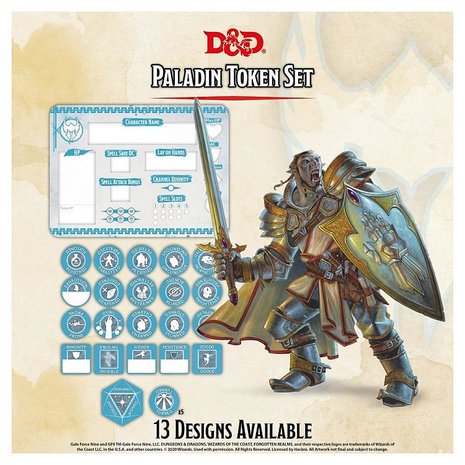 Dungeons & Dragons: Paladin Token Set