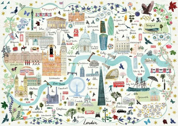 Map of London - Puzzel (1000)