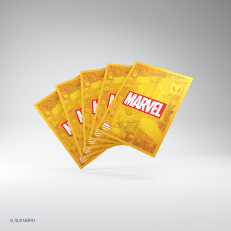 Gamegenic Marvel Champions Art Sleeves: Yellow (66x91mm) - 50+1