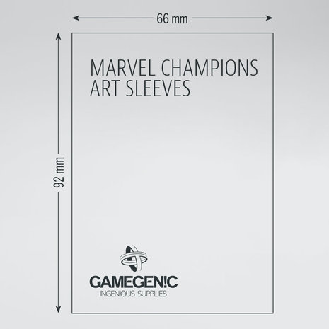 Gamegenic Marvel Champions Art Sleeves: Spider-Man (66x91mm) - 50+1