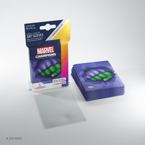 Gamegenic Marvel Champions Art Sleeves: She-Hulk (66x91mm) - 50+1
