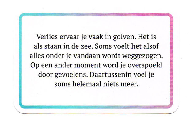 Koesterkaartjes bij Verlies