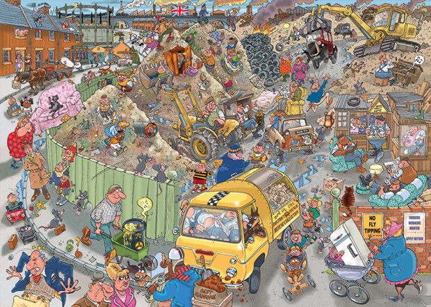 Wasgij Destiny Puzzel (#22): Alles op een Hoop! (1000)