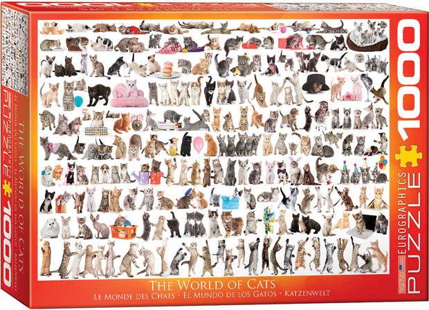 The World of Cats - Puzzel (1000)
