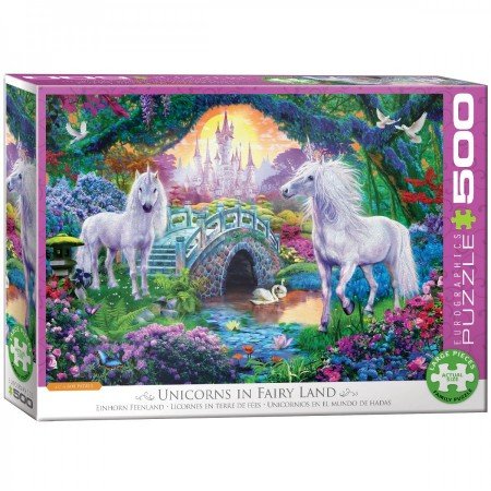 Unicorns in Fairy Land - Puzzel (500XL)
