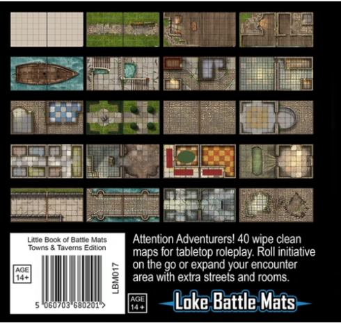 Little Book of Battle Mats - Towns & Taverns Edition