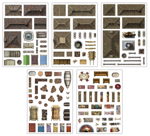 Add-On Scenery for RPG Battle Maps: Town Trimmings