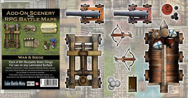 Add-On Scenery for RPG Battle Maps: War & Siege