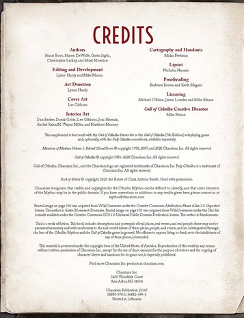 Call of Cthulhu: Mansions of Madness - Volume I: Behind Closed Doors