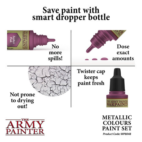 Warpaints Metallic Colours Paint Set (The Army Painter)