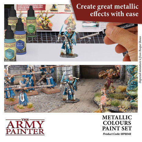 Warpaints Metallic Colours Paint Set (The Army Painter)
