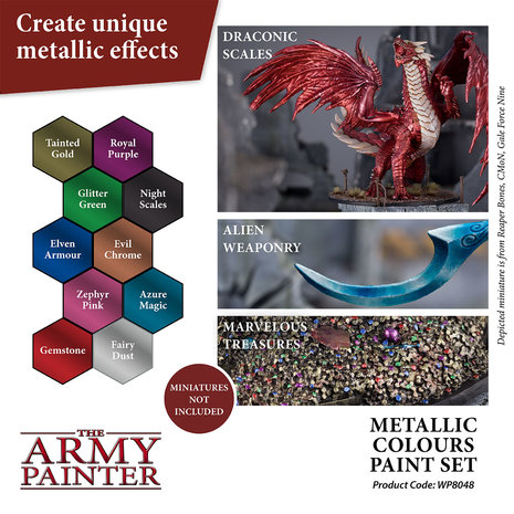 Warpaints Metallic Colours Paint Set (The Army Painter)