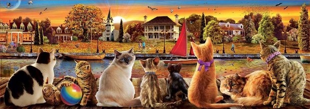 Cats on the Quay - Puzzel (1000)