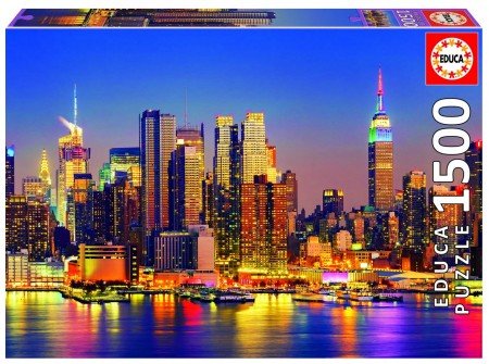 Manhattan at night - Puzzel (1500)