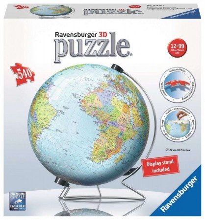 Worlds Globe - 3D Puzzel (550)