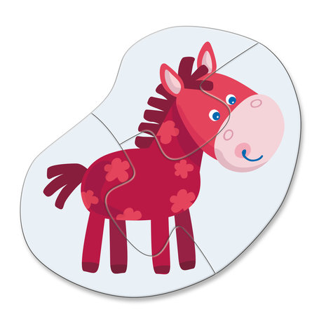 4 Eerste Puzzels: Jonge Dieren (2+)