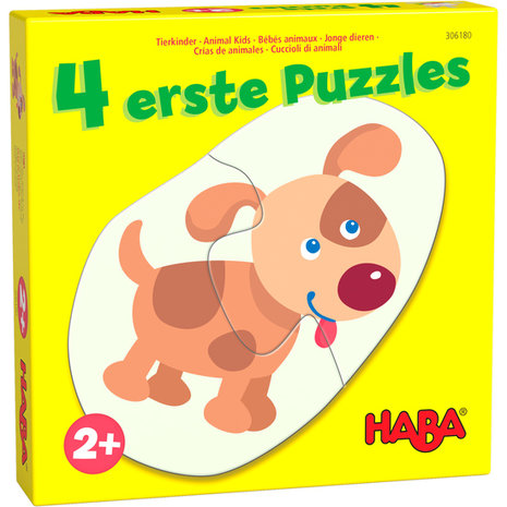 4 Eerste Puzzels: Jonge Dieren (2+)