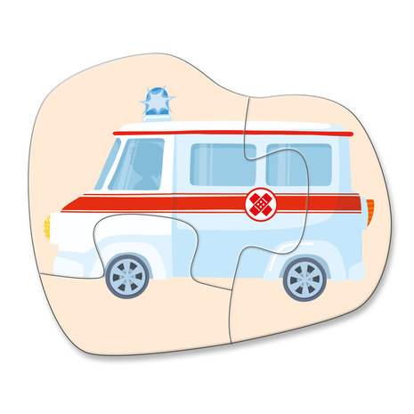 4 Eerste Puzzels: Hulpvoertuigen (2+)