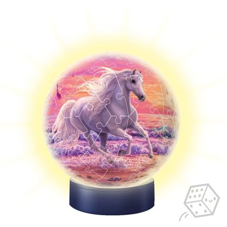 Nachtlicht Paard - 3D Puzzel (72)