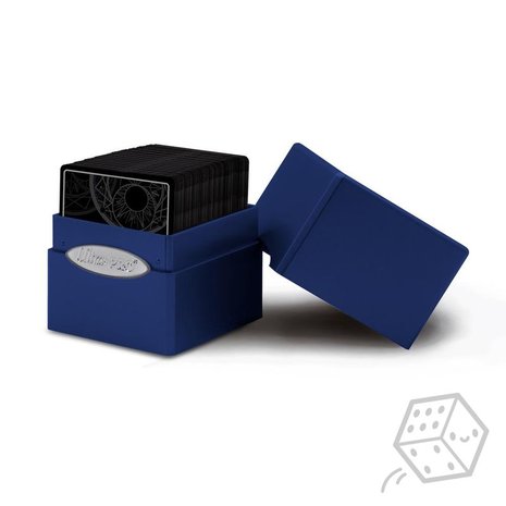 Satin Cube Deck Box (Blue)