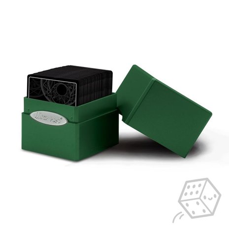 Satin Cube Deck Box (Blue)