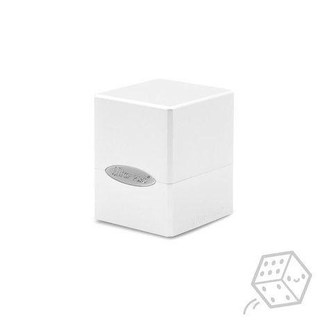 Satin Cube Deck Box (White)