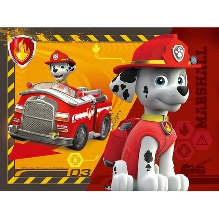 Paw Patrol: Puppies op Pad - 4 in a Box Puzzel (12+16+20+24)