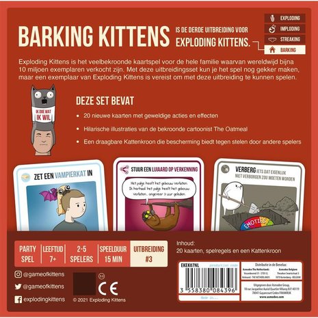 Exploding Kittens: Barking Kittens [Nederlandse versie]