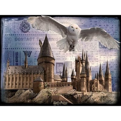 Harry Potter: Hogwarts & Hedwig - Prime 3D Puzzle (500)