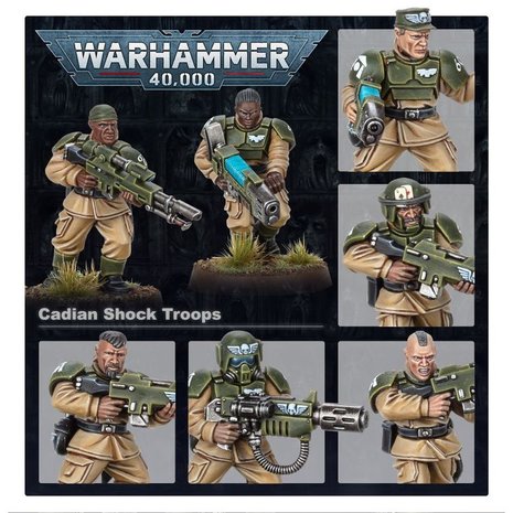 Warhammer 40,000 - Astra Militarum: Cadian Shock Troops