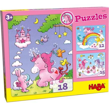 Eenhoorn Flonkerglans Puzzels (3+)