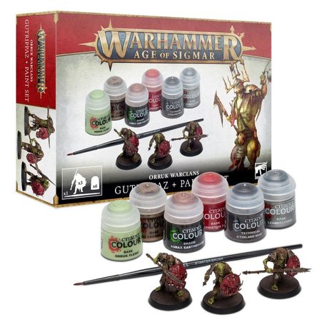 Warhammer: Age of Sigmar - Orruk Warclans Gutrippaz + Paints Set