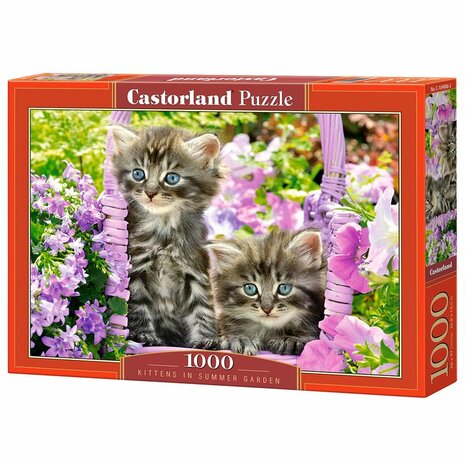 Kittens in summer garden - Puzzel (1000)