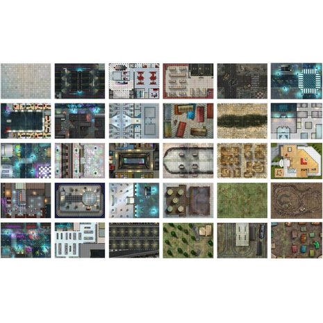 Giant Book of Cyberpunk Battle Mats