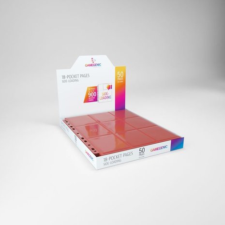 Sideloading 18-Pocket Pages Red (50)
