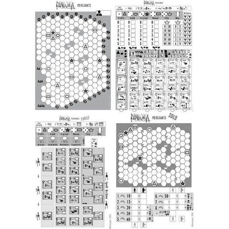 Pandoria: Merchants (Roll & Write)