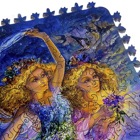 Zodiac: Tweelingen - Houten Puzzel (100)