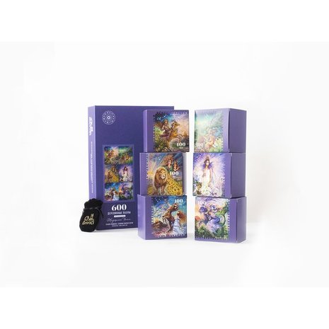 Zodiac: Elementen van Aarde en Vuur - Houten Puzzel (6x100)