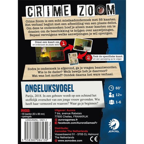 Crime Zoom Case 2: Ongeluksvogel