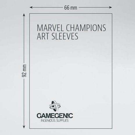 Gamegenic Marvel Champions Art Sleeves: Hulk (66x91mm) - 50+1