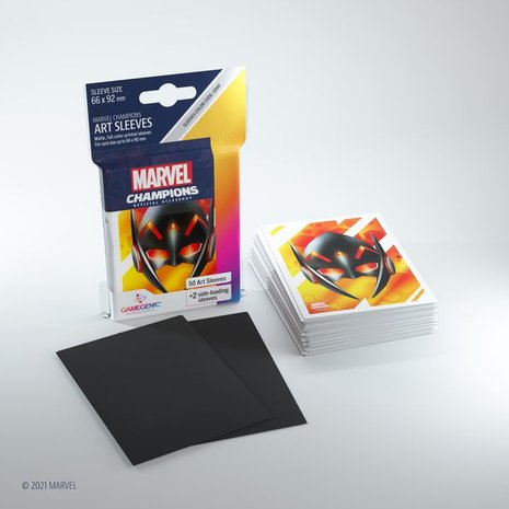 Gamegenic Marvel Champions Art Sleeves: Wasp (66x91mm) - 50+1