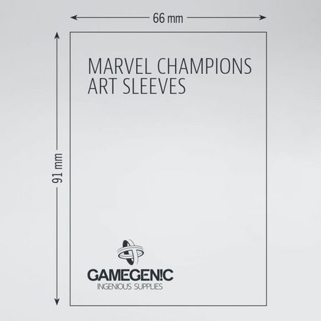 Gamegenic Marvel Champions Art Sleeves: Ms. Marvel (66x91mm) - 50+1