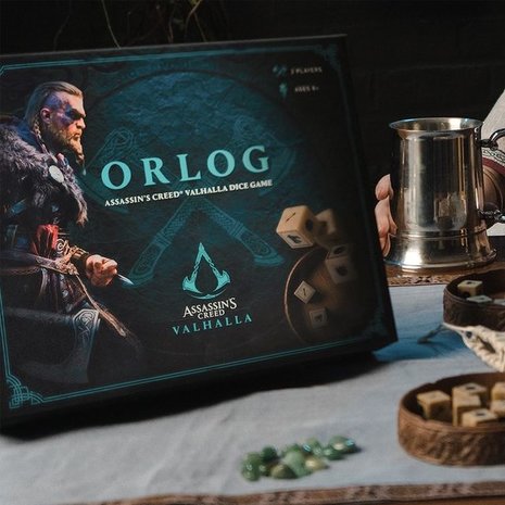  Orlog: Assassin's Creed Valhalla Dice Game, Strategy Game for  Teens and Adults, Ages 8+, 2 Players