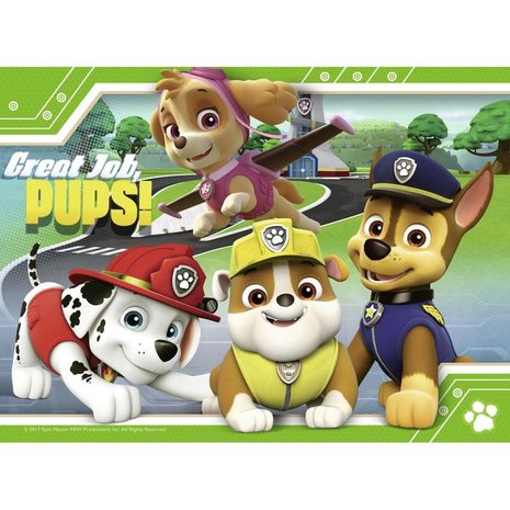 Paw Patrol - 4 in a Box Puzzel (12+16+20+24)