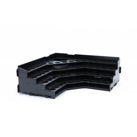 Black Paint Rack: Hoek Top (voor The Army Painter & Vallejo verf)