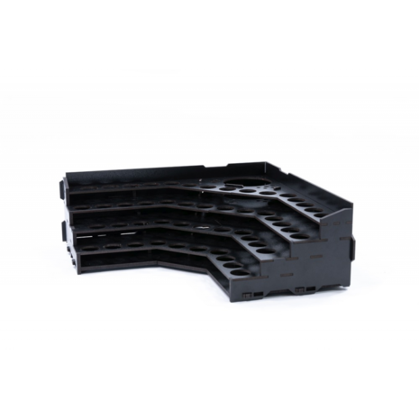 Black Paint Rack: Hoek Top (voor The Army Painter & Vallejo verf)