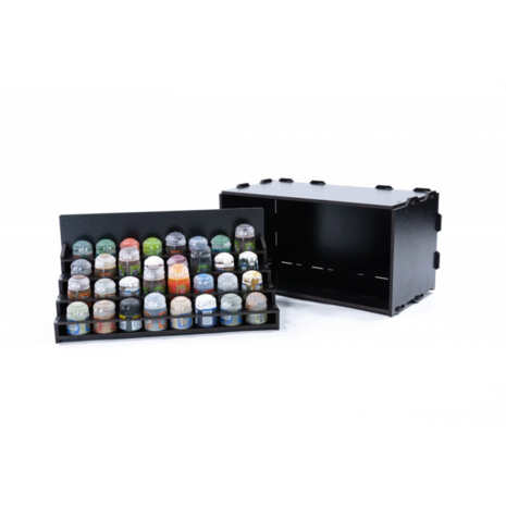Black Paint Rack: Uitschuifbaar rek (voor Citadel verf)