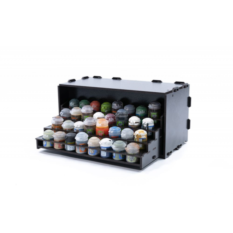 Black Paint Rack: Uitschuifbaar rek (voor Citadel verf)