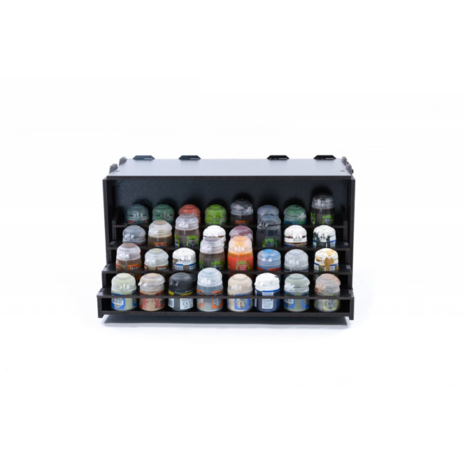 Black Paint Rack: Uitschuifbaar rek (voor Citadel verf)
